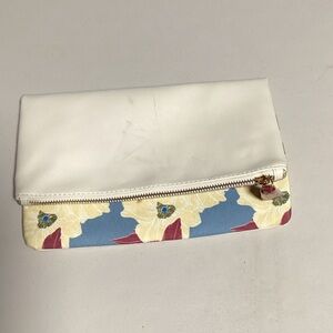 Rachel Pally White and Blue Floral Clutch